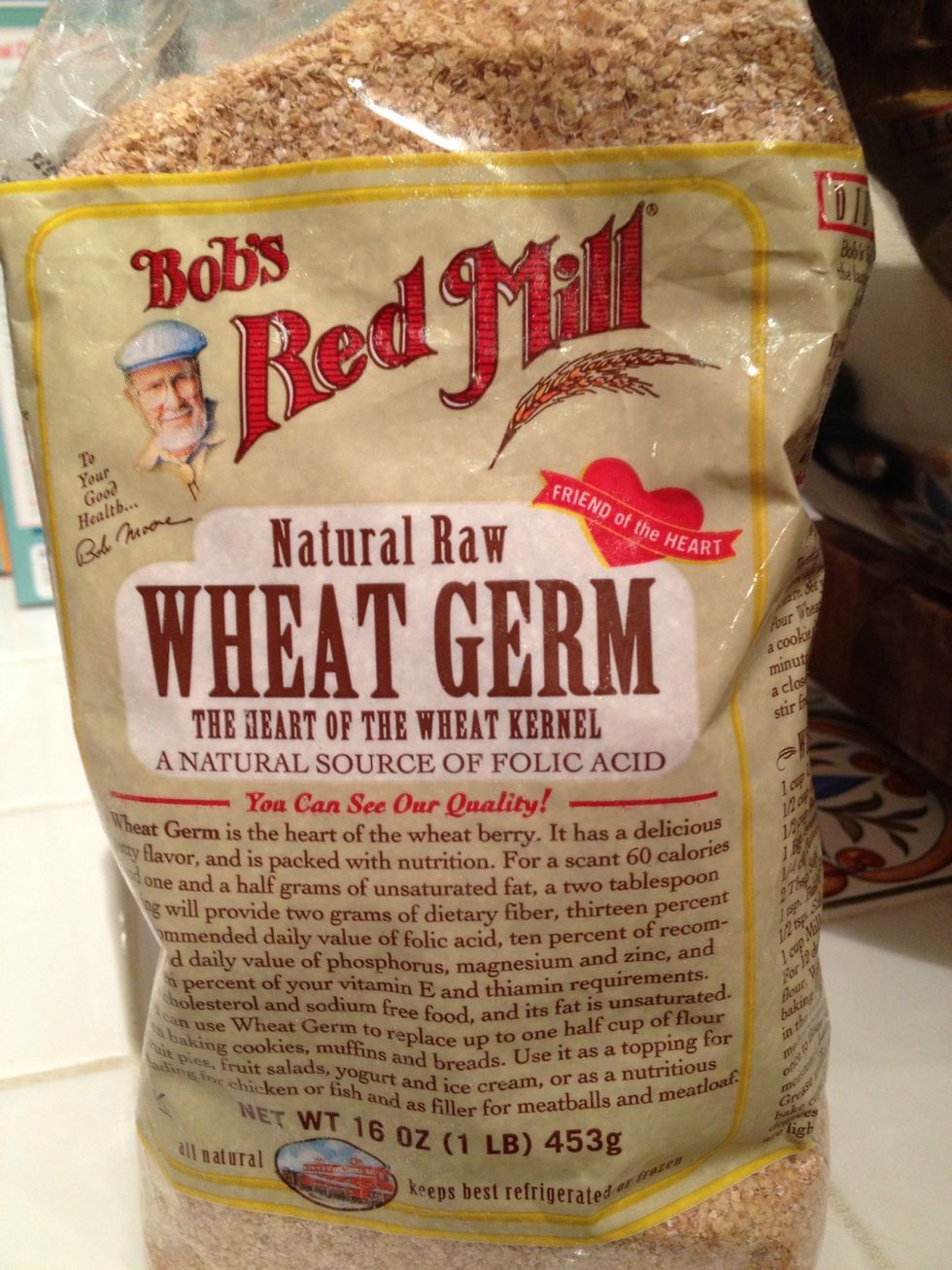 I sometimes use wheat germ, or wheat bran. It depends upon what I have in my freezer. These should be stored in the freezer, because they do not contain preservatives and they can become rancid.