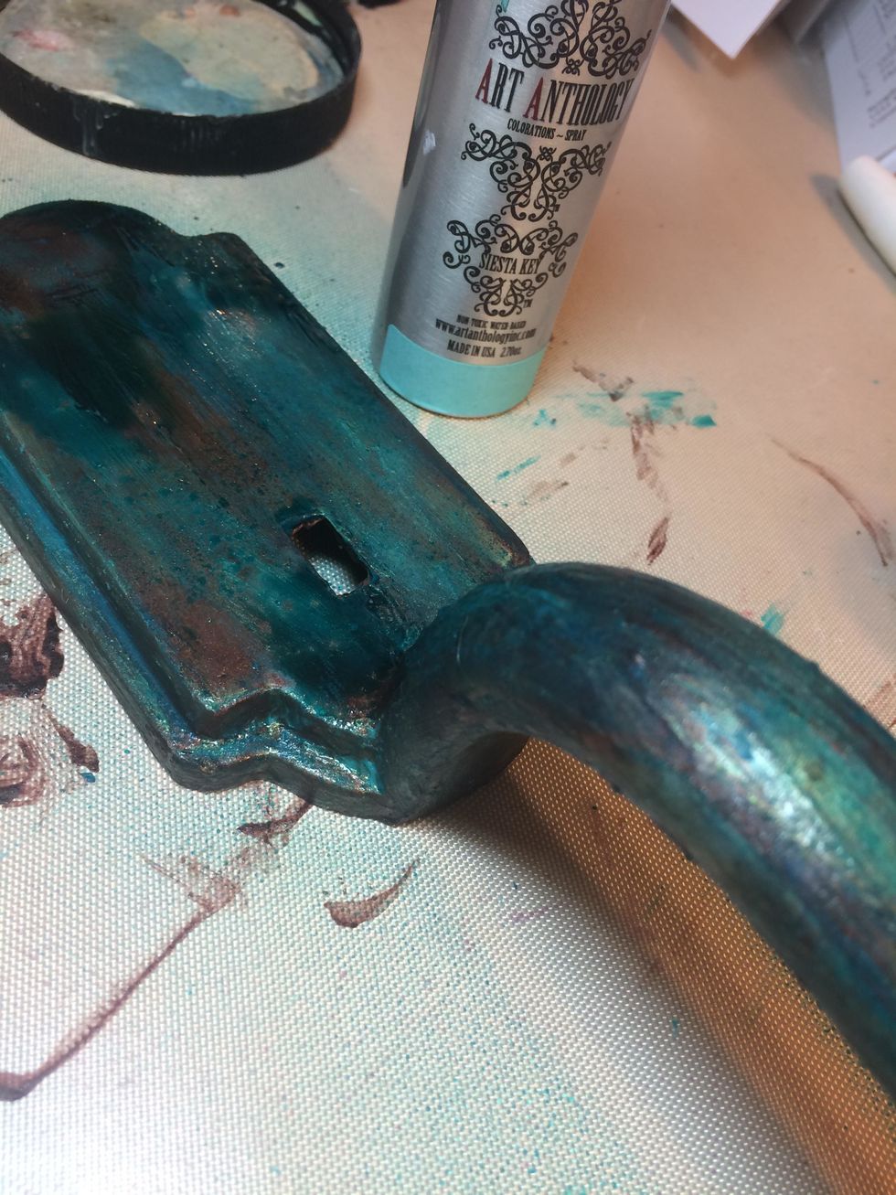 I sprayed a layer of Siesta Key Colorations.