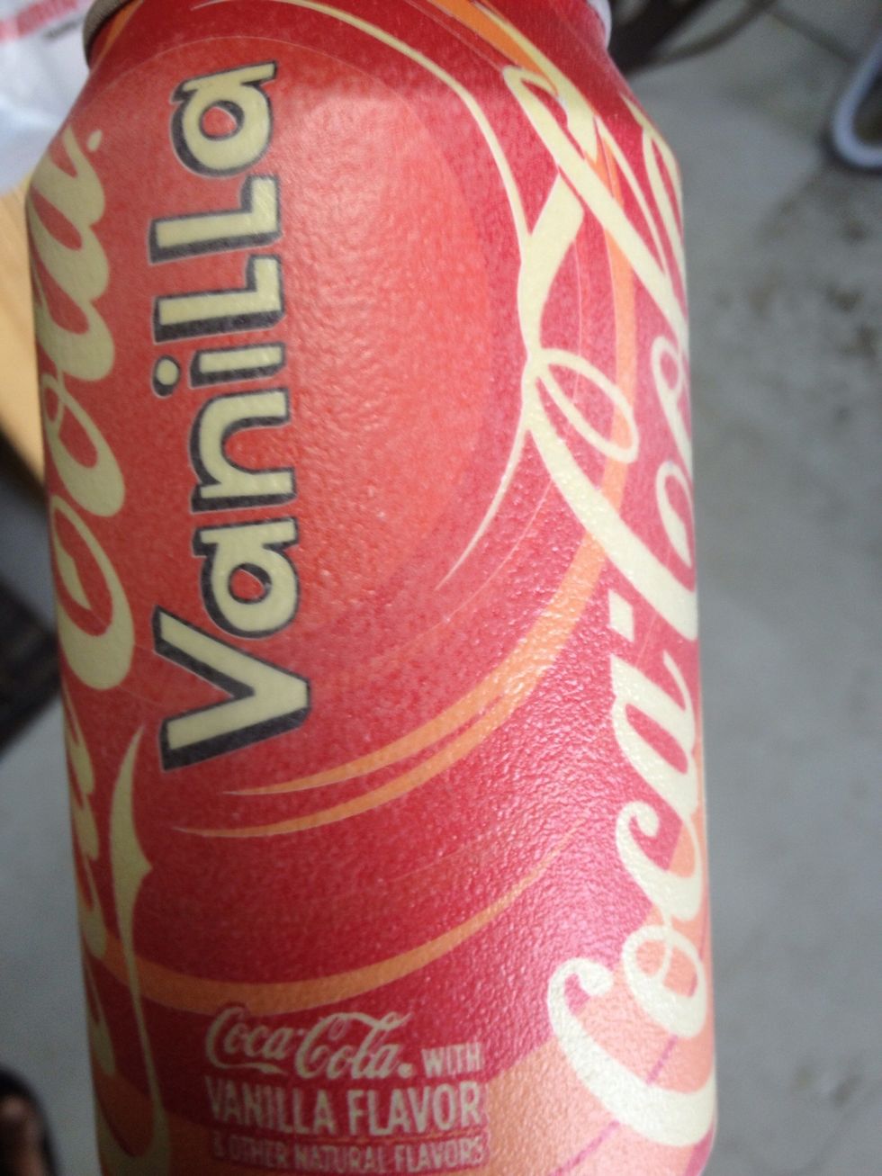 I sprayed a liberal amount on the can till it was tacky