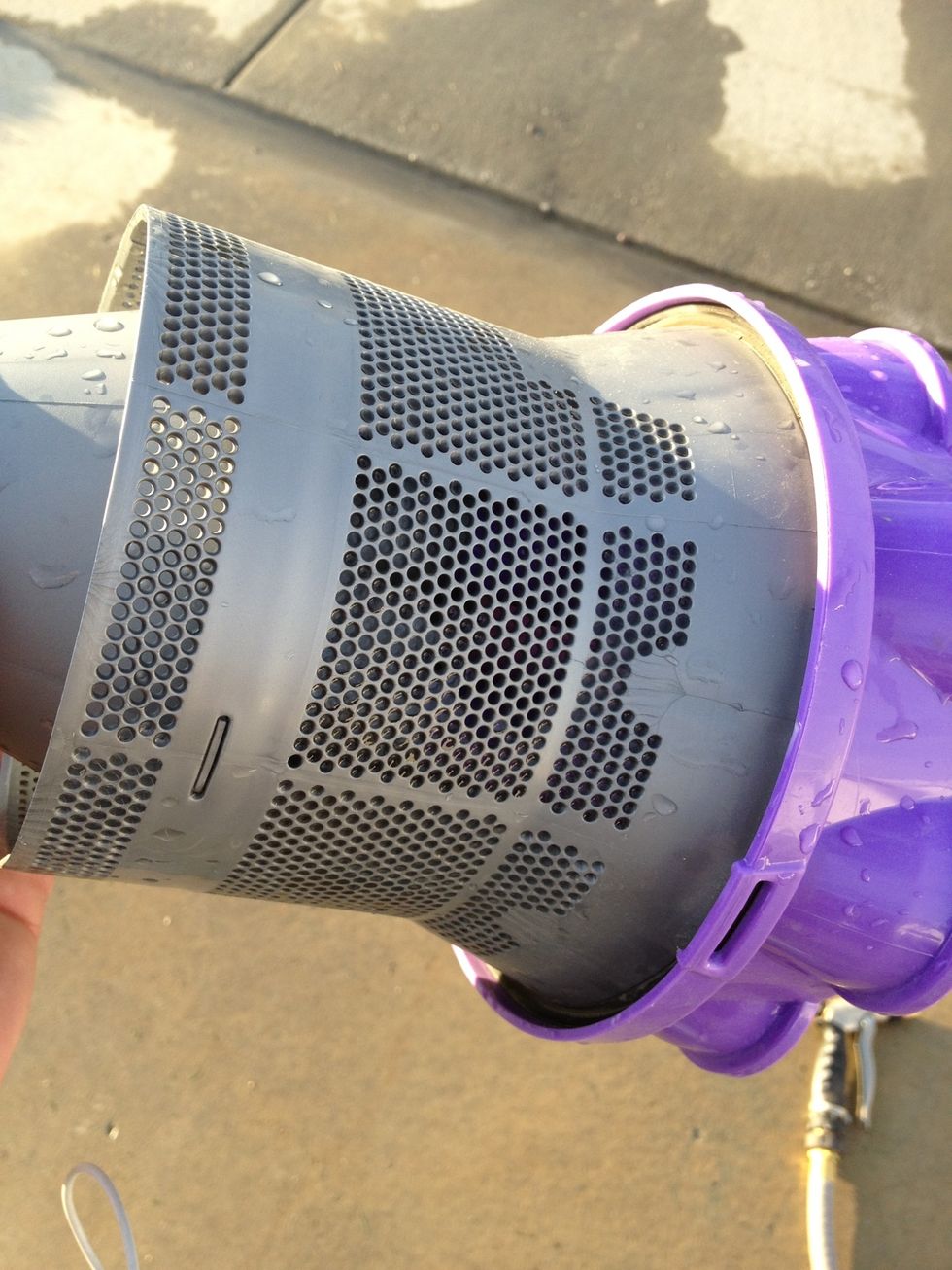 I sprayed into the holes trying to force out or loosen all the lint, hair and dirt.