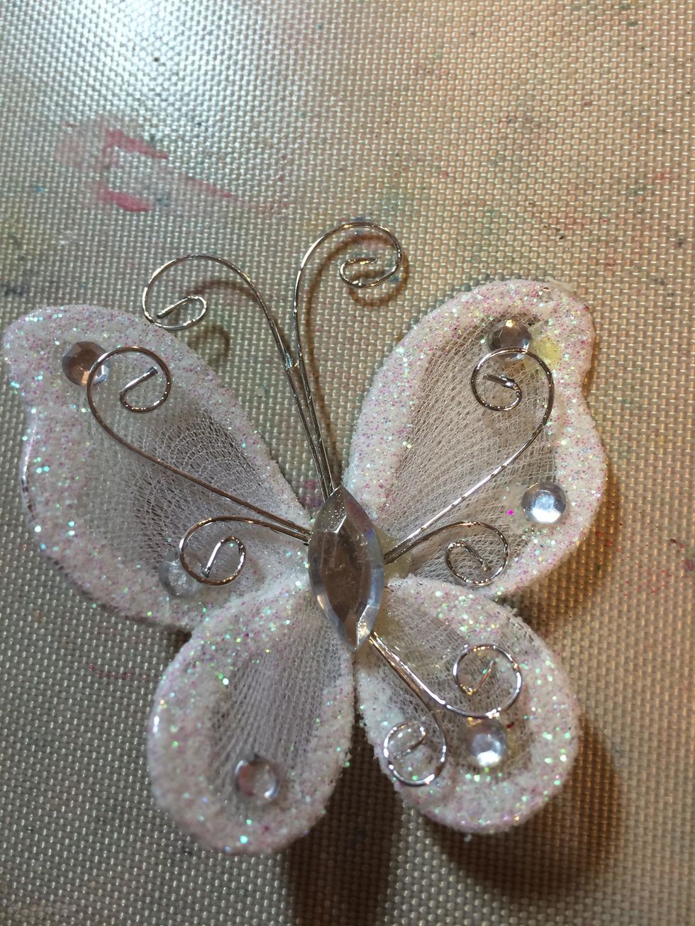 I sprayed this pretty butterfly with Plush to turn it pink.