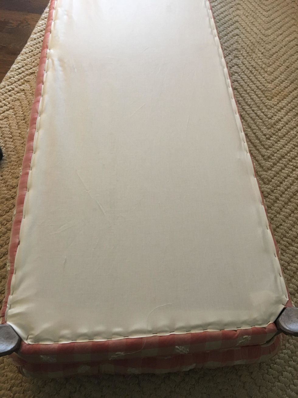 I stapled lining fabric on the bottom to finish it off