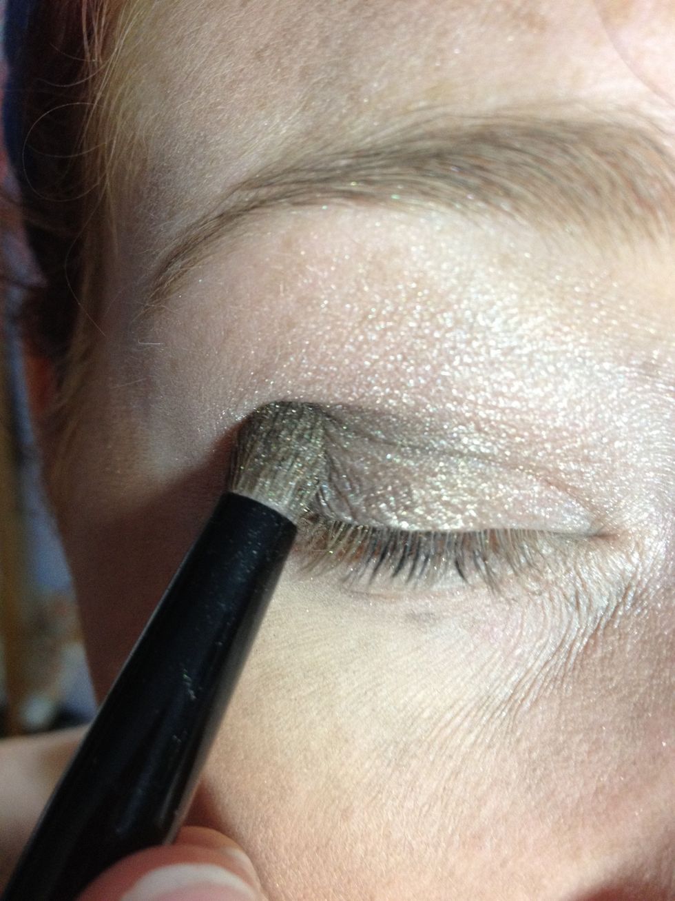 I start at the outer corner and drag the shadow inwards. Concentrating on the crease and lash line kind of forming a "V"