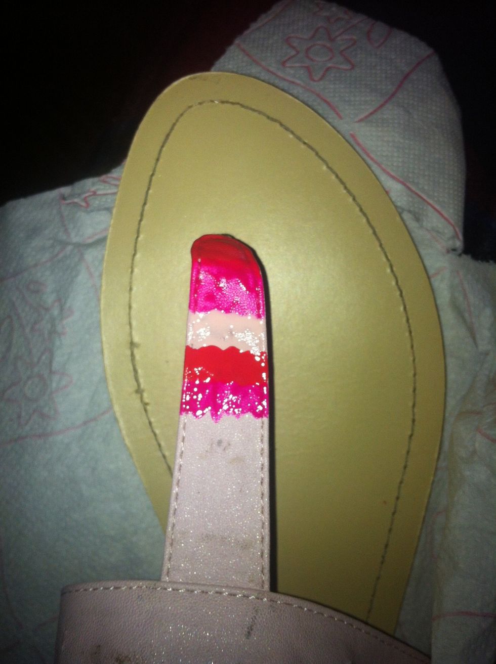 I start painting like this