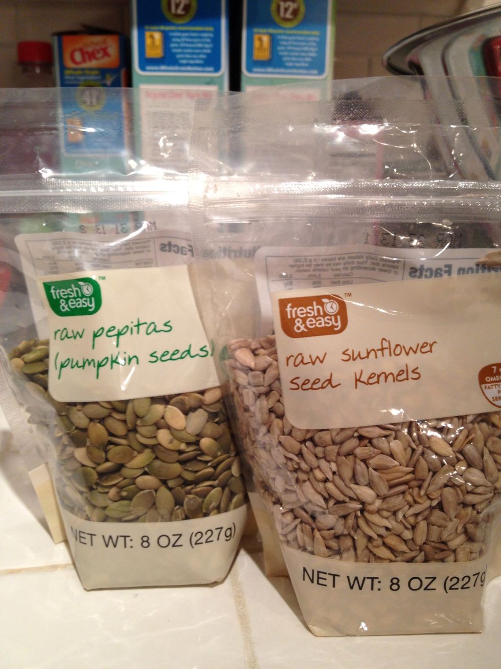 I start with almost everything raw, because I am going to bake it. I like these 8oz packages from Fresh & Easy because they end up being about a cup and a half, so I don't have to measure.