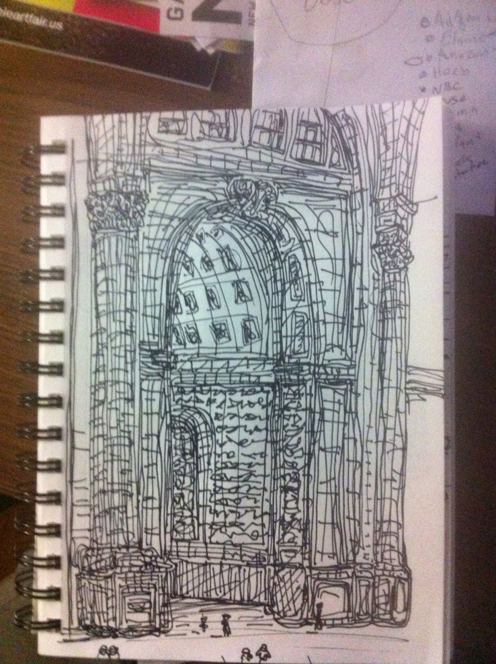 I started with the front arch. We need more arches of mega proportion these days. I can't image how intense this would have been to see in person. I mean holy crap!! It's just magnificent.