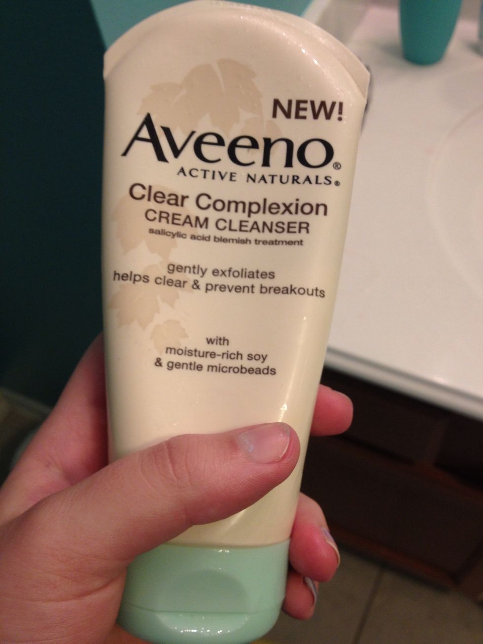 I suggest washing your face before applying the mask