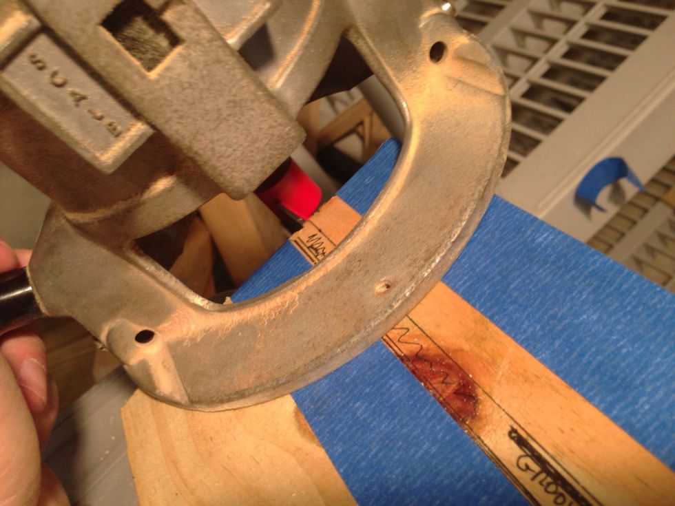 I taped off the lines with blue painters tape so I could see the lines better and it shows better on camera, it is optional.