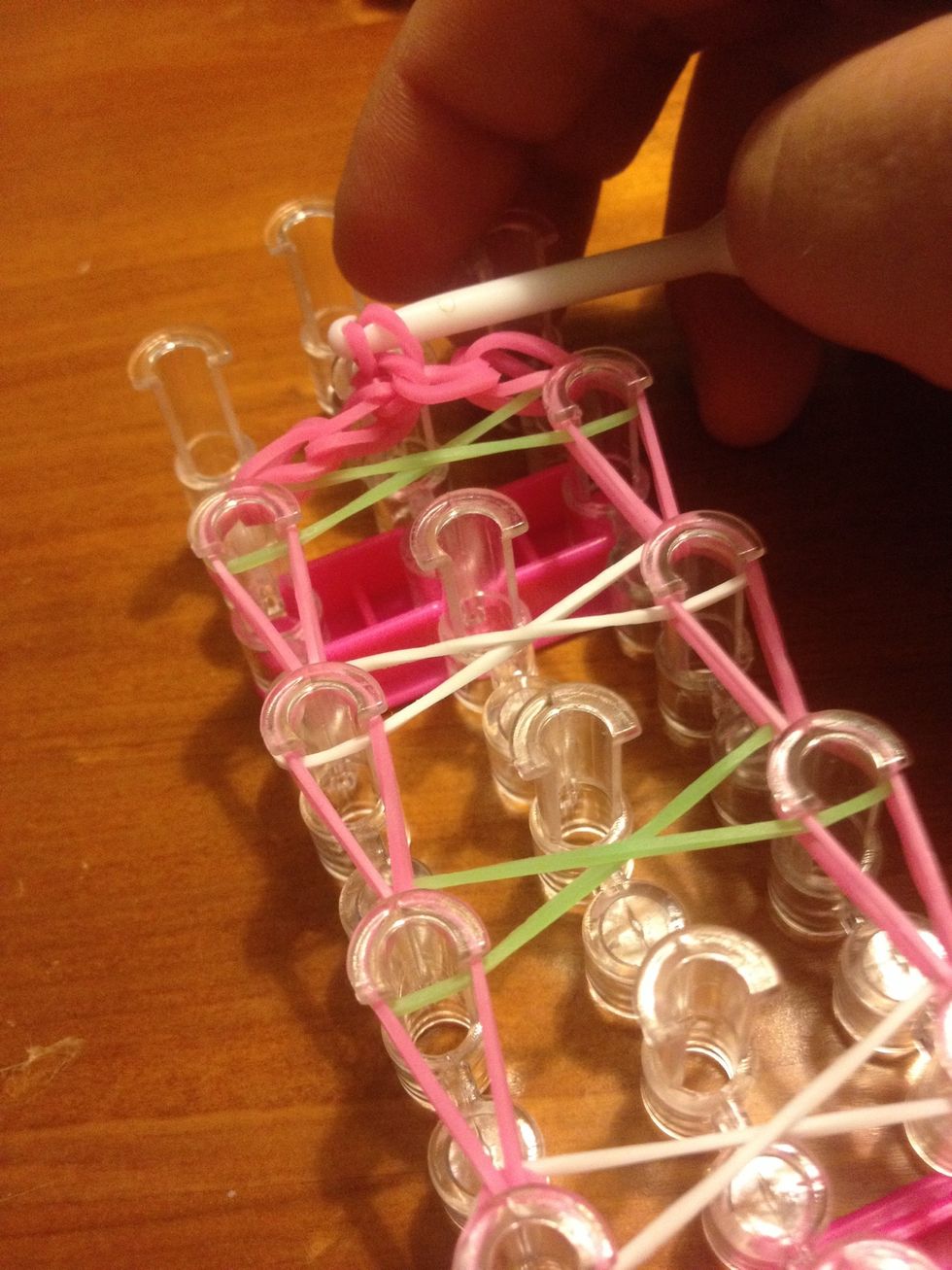 I tend to not pull it off like you see in other videos as I have broken bands