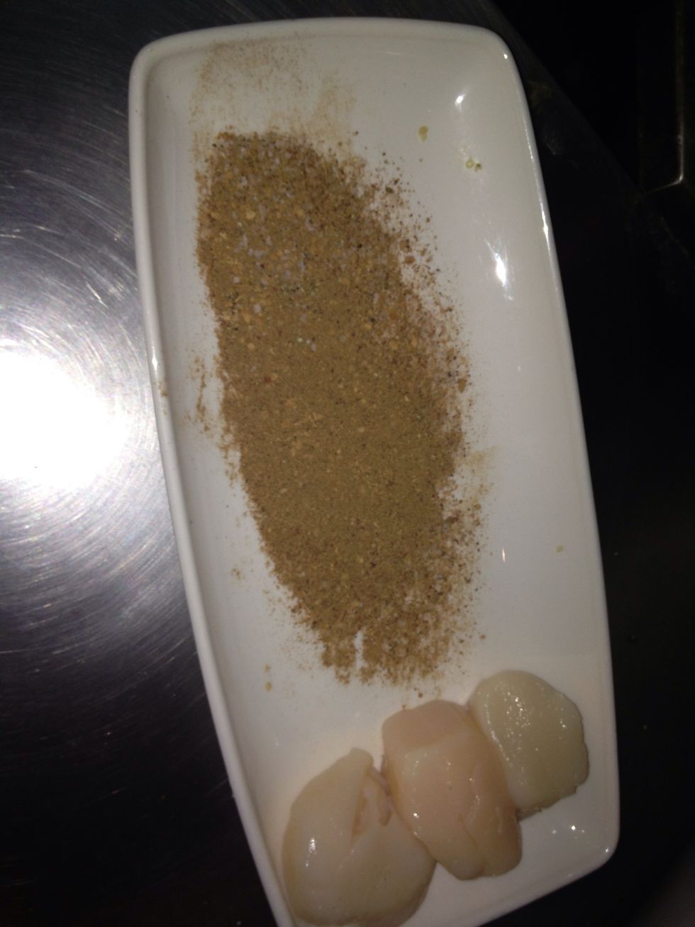 I then ground up the tea in my coffee grinder. Added some salt and pepper.