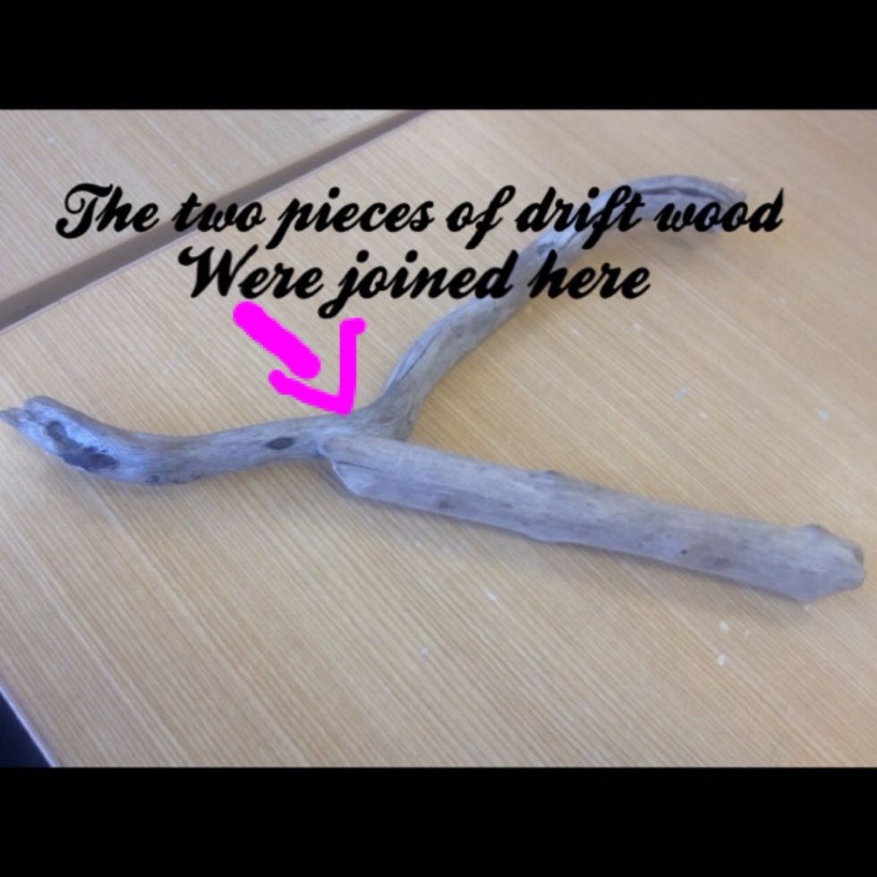 I then joined them. I joined them using a hot glue gun.