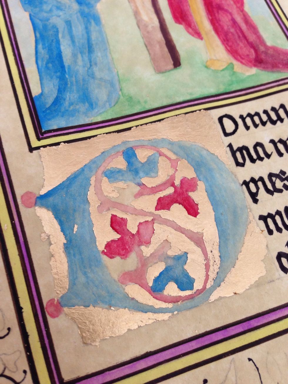 I then went back and added some more as I brushed too much off