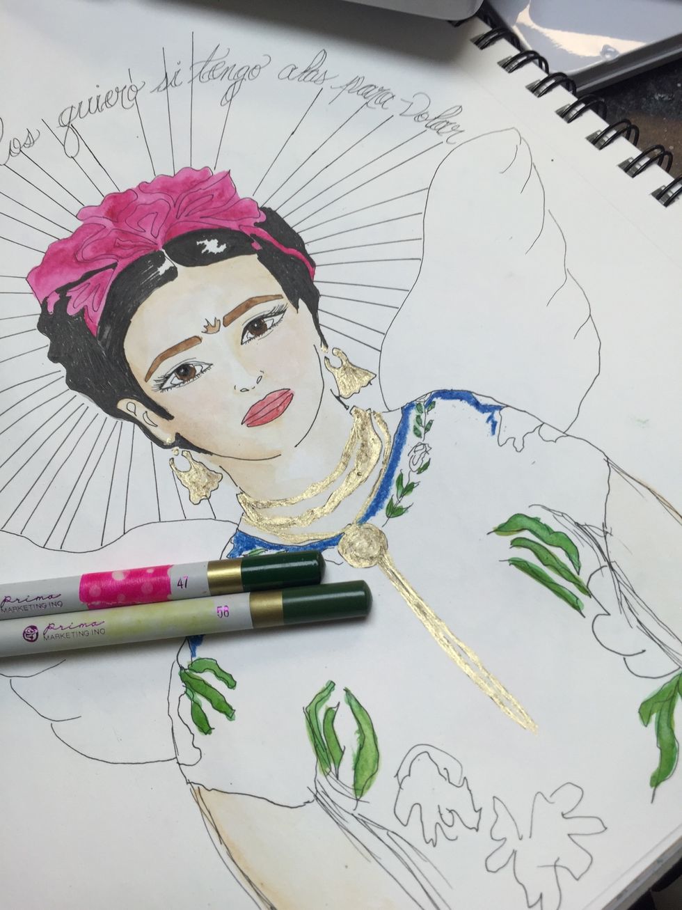 I took some inspiration from one of Fridas photos