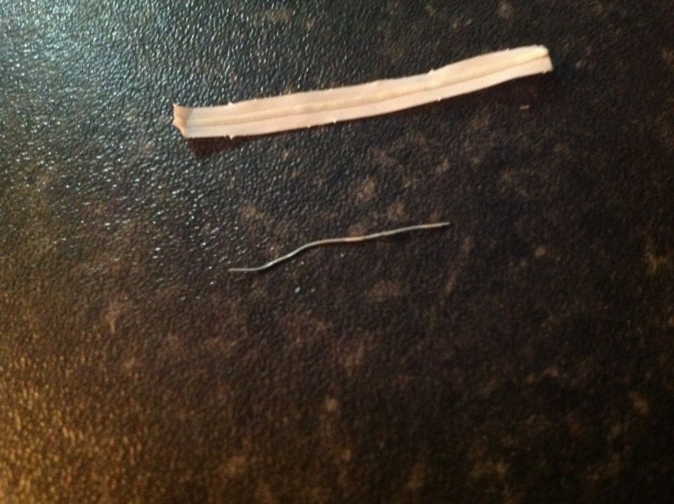 I took some thin wire again