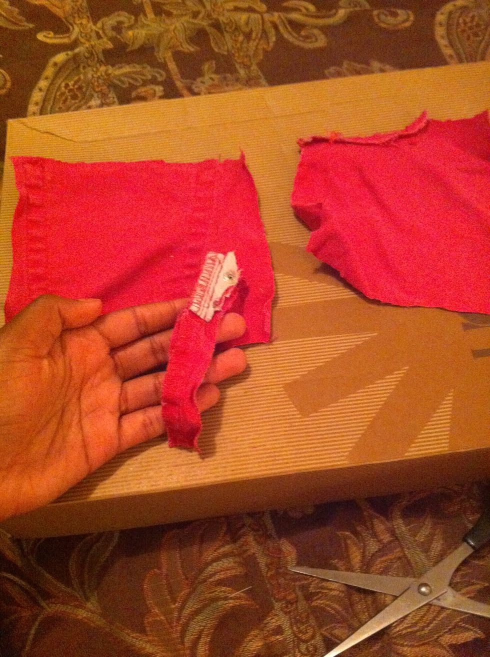 I took this piece out. As it will get in the way of the sewing process.