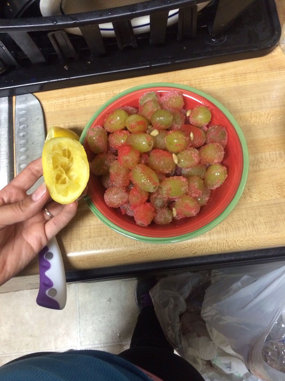 I tried one and it was too sweet so we added lemon juice over the top.
