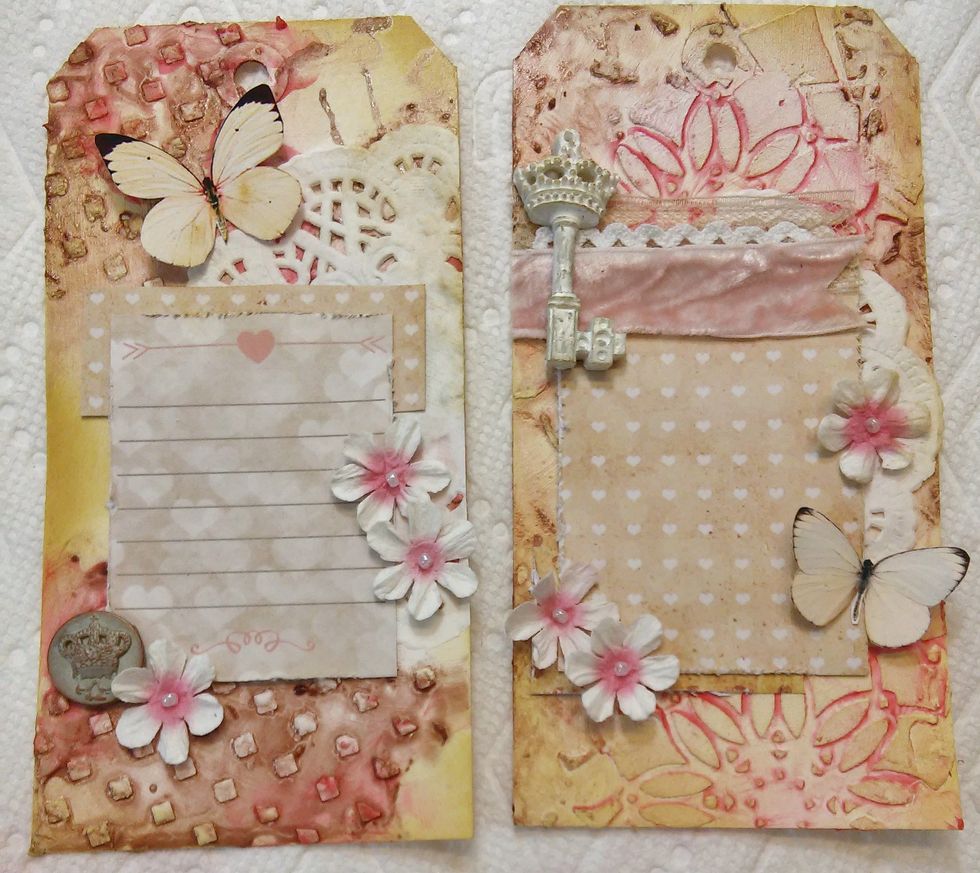 I try to add things that don't hide too much of the beautiful colors and textures.