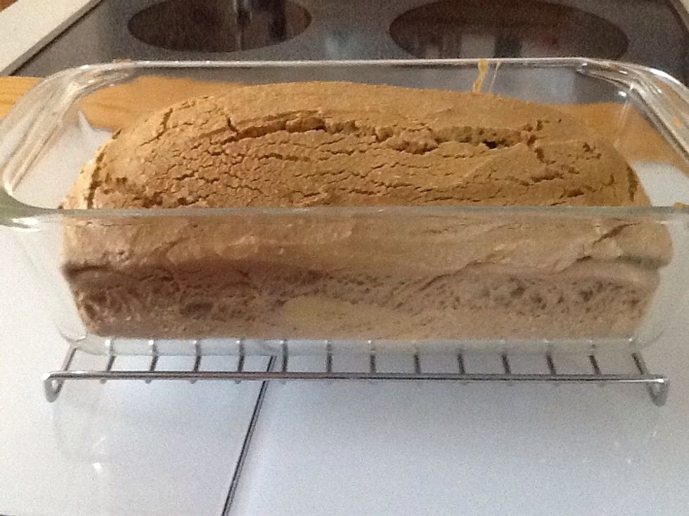 I turned the oven off and let it cool in there with foil on and the door open.