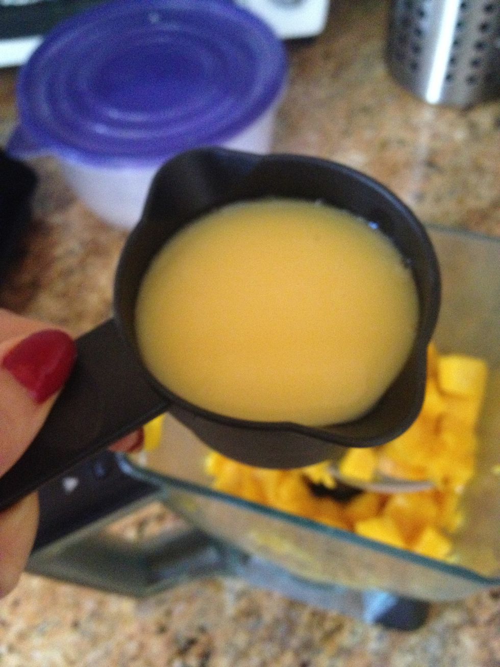 I use 1/2 a cup of orange juice