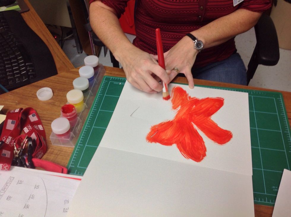 I use a cheap brush for this project.