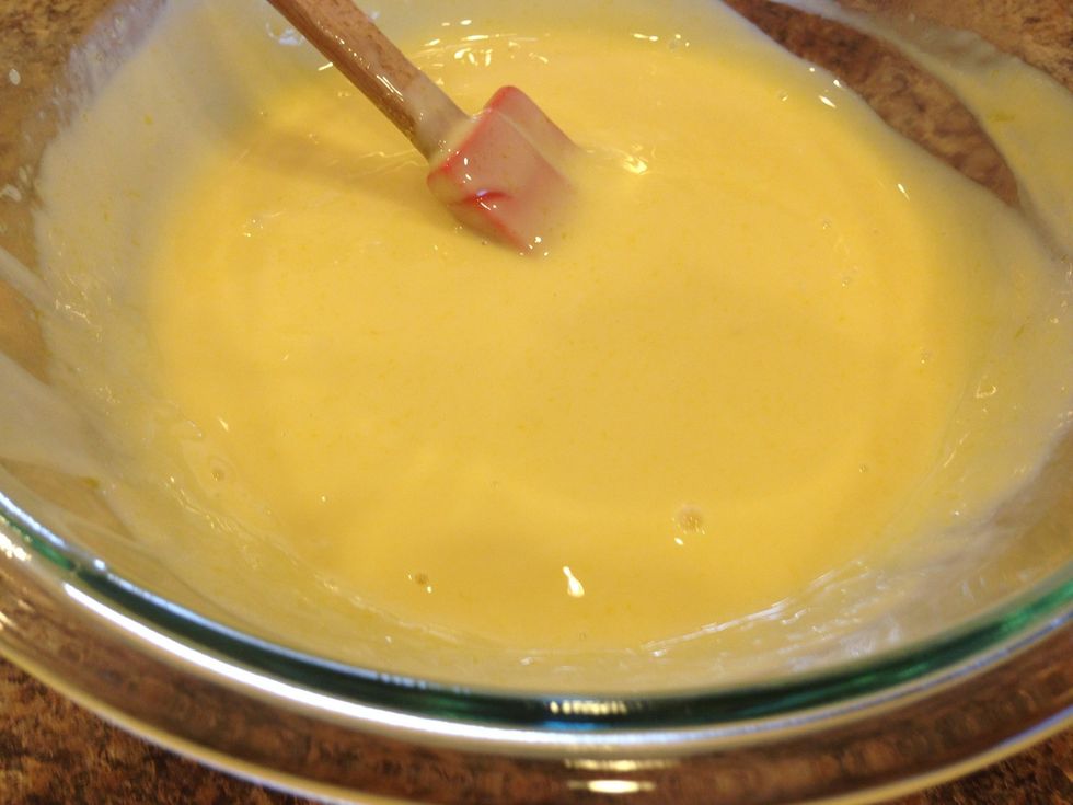 I use a hand mixer to blend all of the ingredients. You can also use a whisk.
