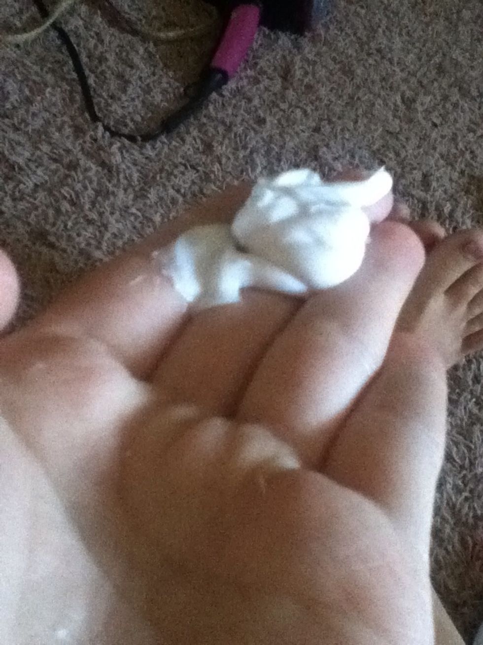 I use about this much for my legs. Apply all over!(: