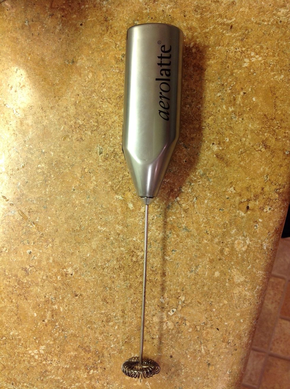 I use an aerolatte milk frother to make my foam cap. I used to have an all in one espresso machine/ milk steamer, but I found this method worked just as well, and it is the only way I do it now.