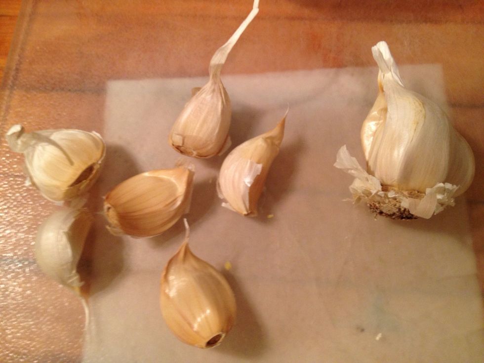 I use five cloves of garlic. Feel free to use more or less depending on your taste.