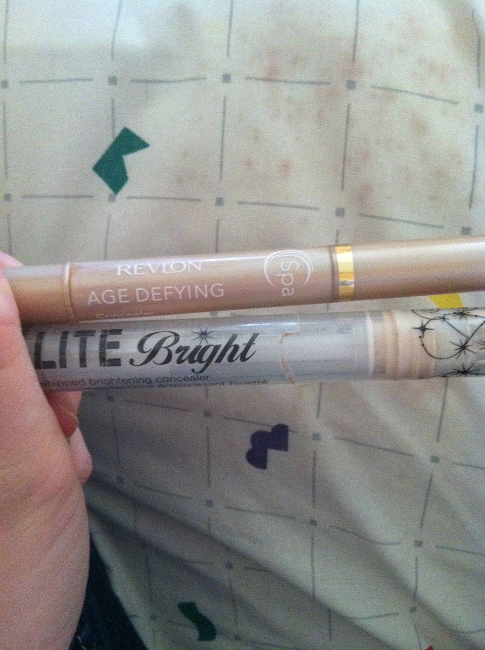 I use hard candy's lite bright whipped concealer in the lightest shade. And i keep the revlon concealer for a back up, but i don't use it as much.
