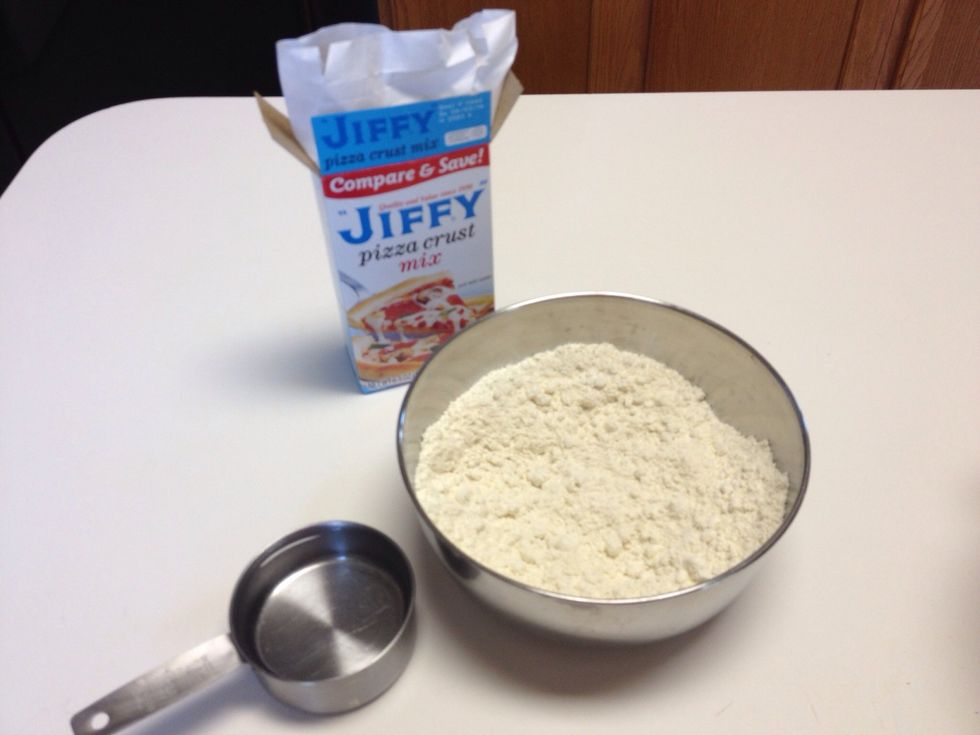 I use Jiffy Pizza box mix. Boboili ready made pizza crust is great to use too.