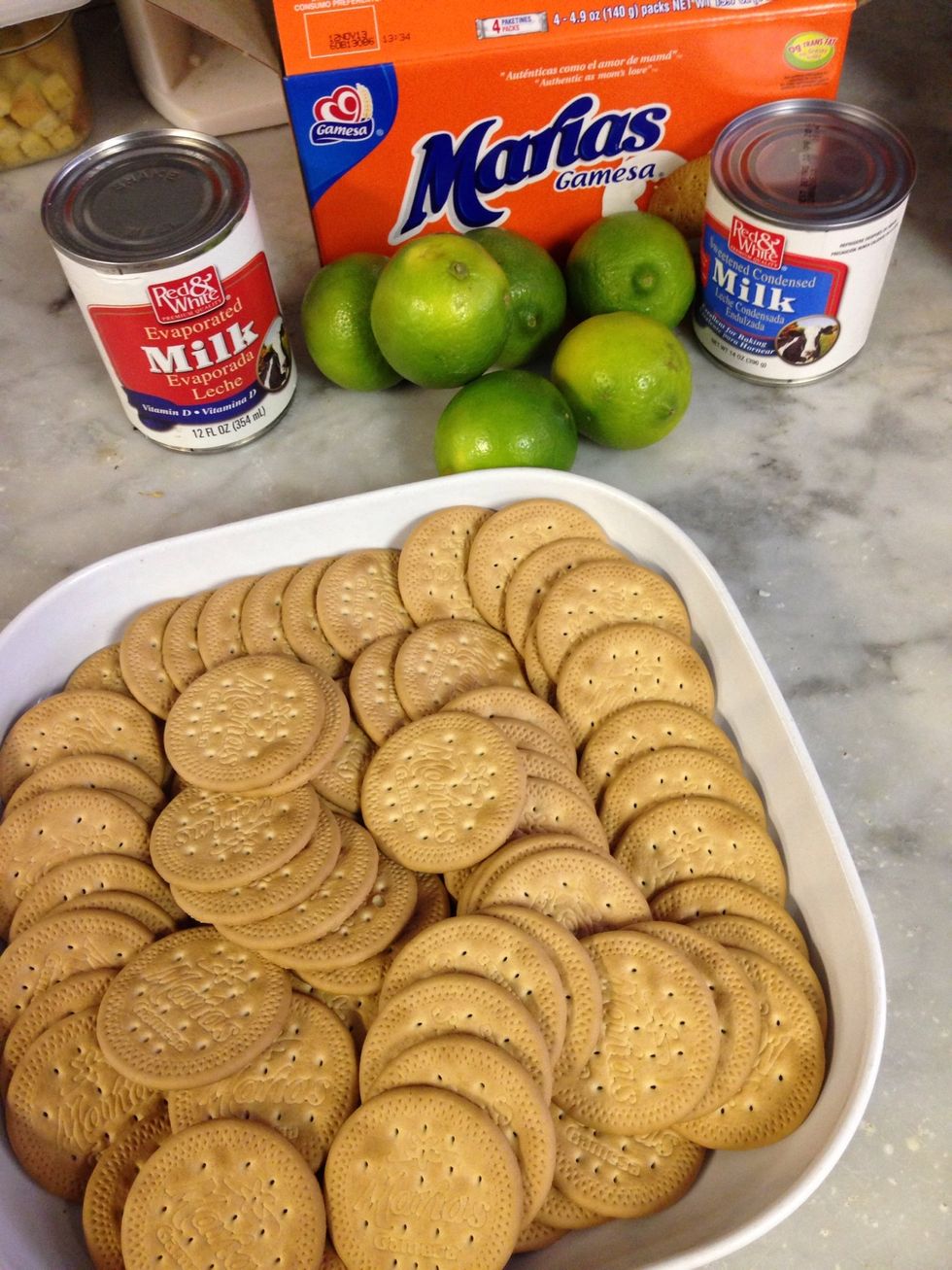 I use maria cookies, because they go great with this dessert and they are inexpensive, you can find them at your local supermarket in the ethnic food  aisle