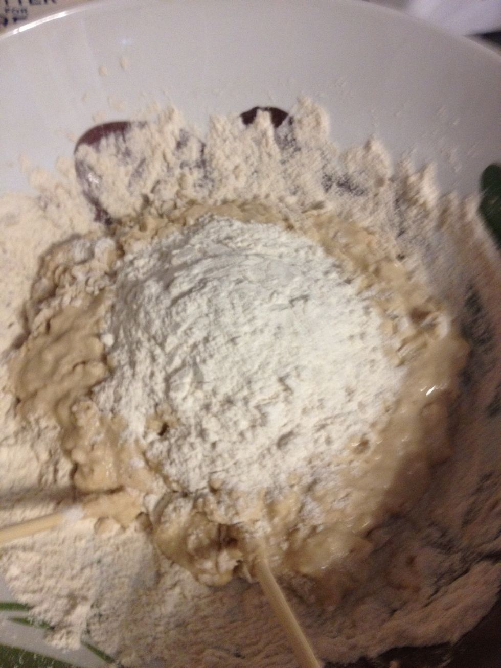 I use my chopstick to mix.