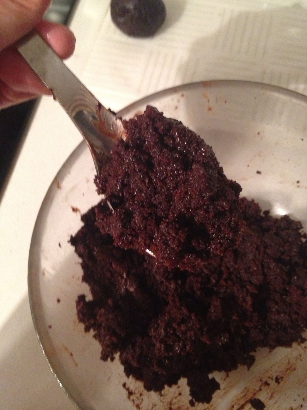 I use my spoon as a measurement.