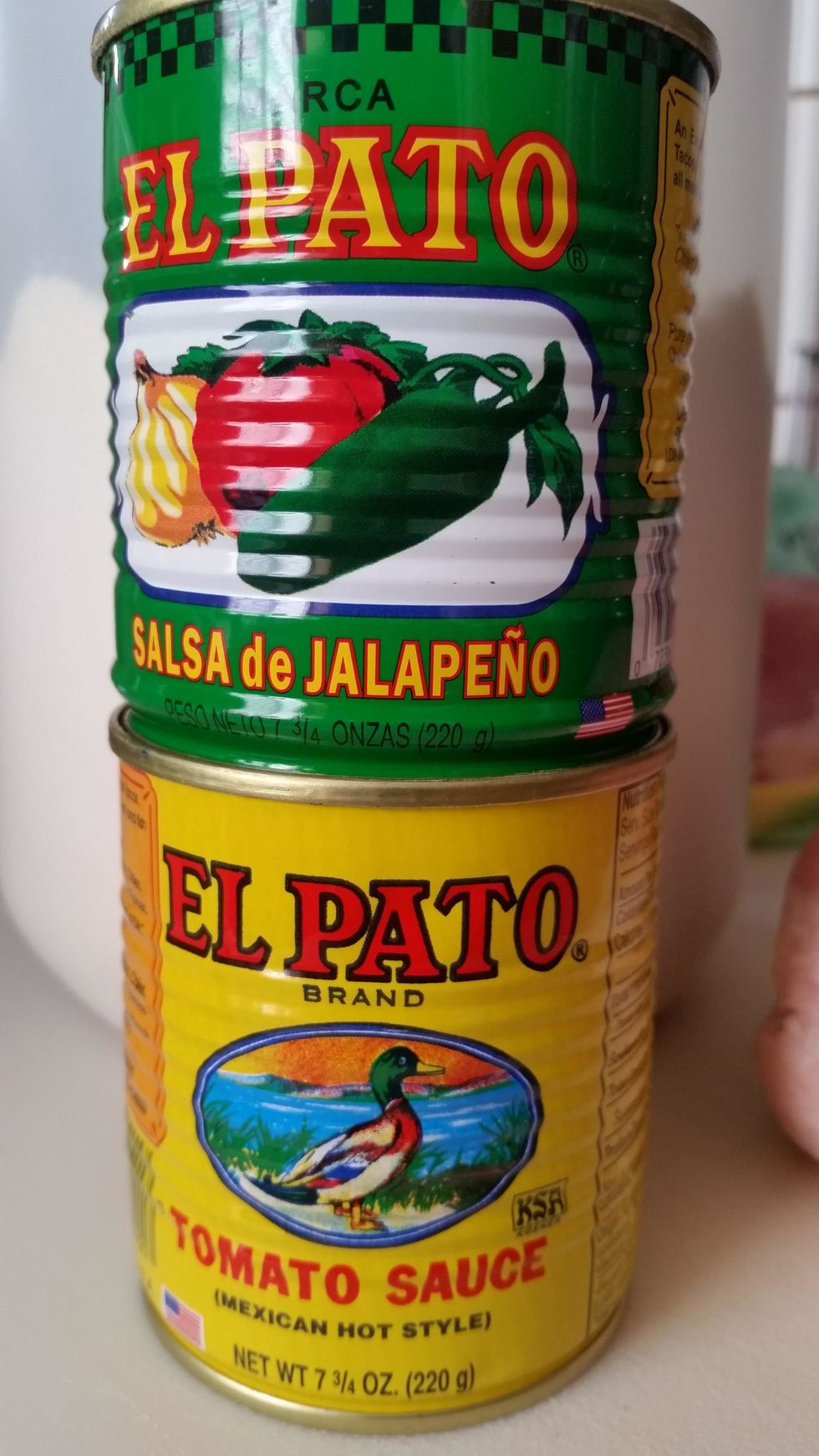 I use these brands because they have the right amount of heat. Open both cans pour them in and stir!