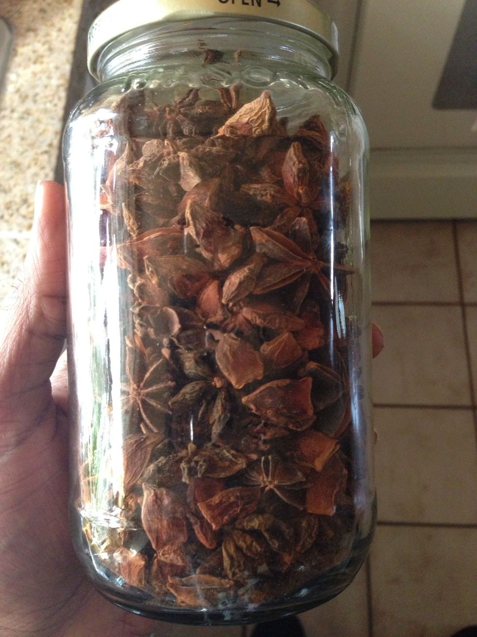 I use three of these. Once the rice/quinoa blend is done I pick out the anise and add them to the blender with the sunflower seeds.