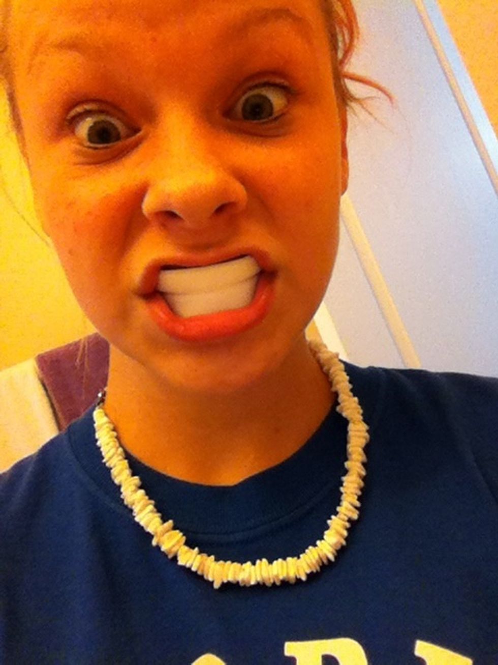 I use whitening strips from time to time so feel free to use those! Be careful if you have sensitive teeth!