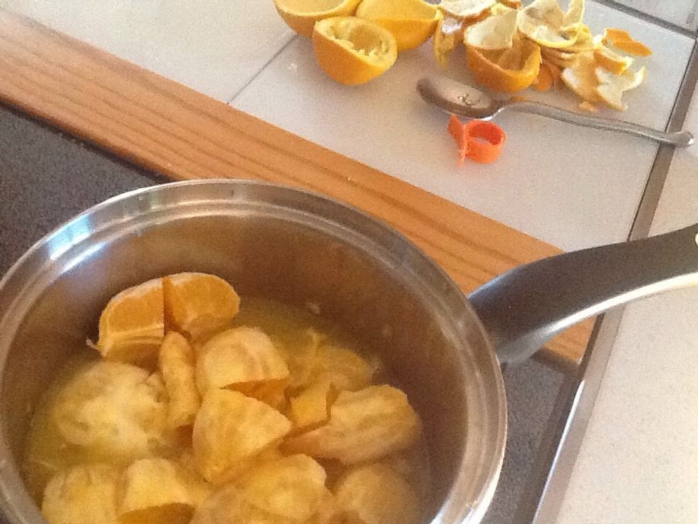 I used 5 oranges from a friend and made another flavor gummies.