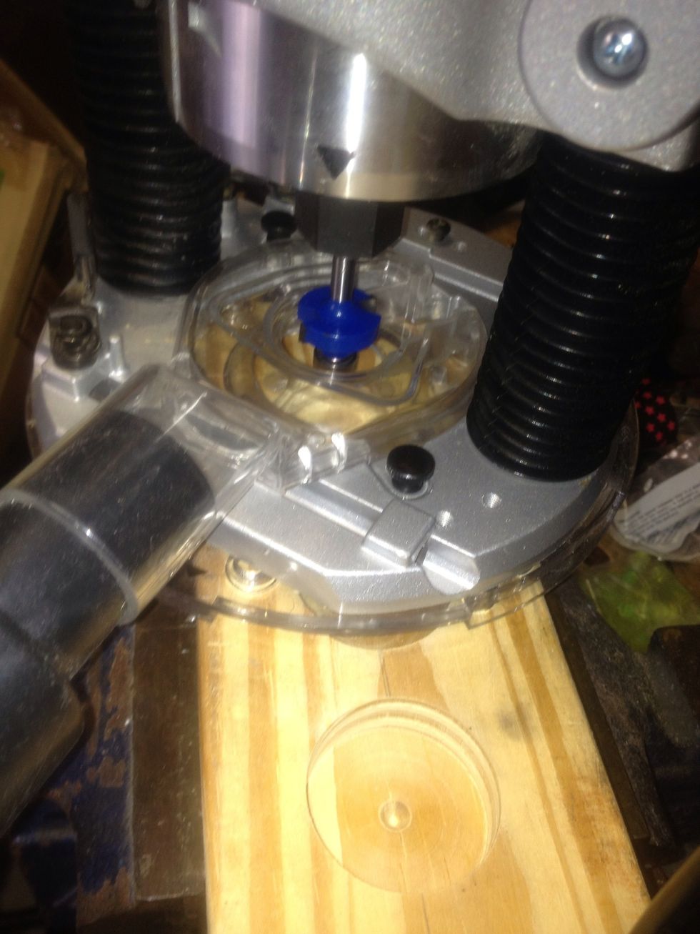 I used a 1/4 round over bit