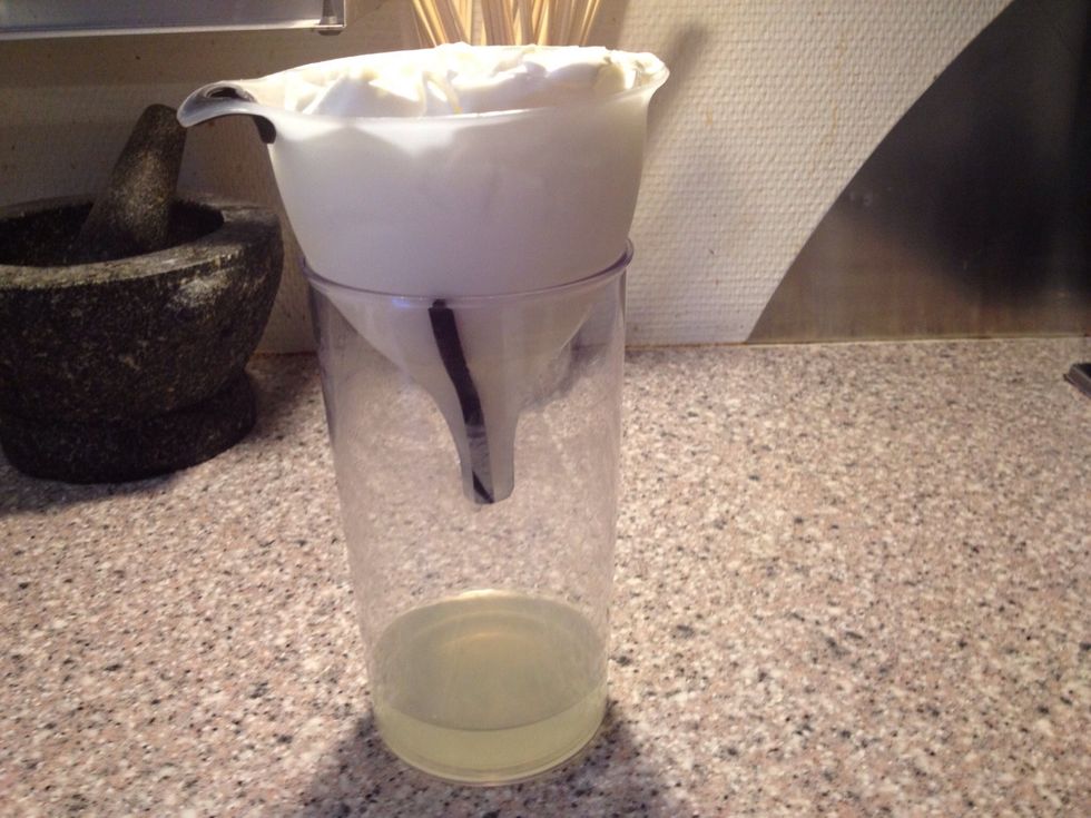 I used a 10% greek yoghurt, it is relative thick so I only had to drain it for 3-4 hours. If you are using a les fat yoghurt you may have to drain over night in the fridge.