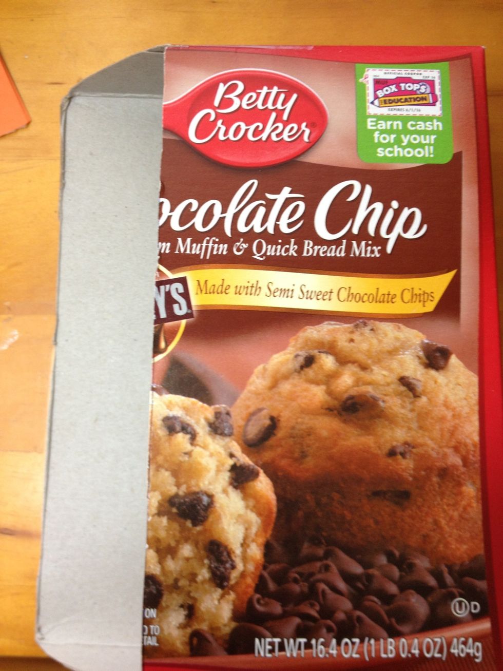 I used a cake mix box.