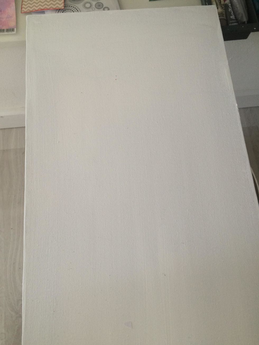 I used a canvas measuring approximately 12"x 24" as a base for my calendar.