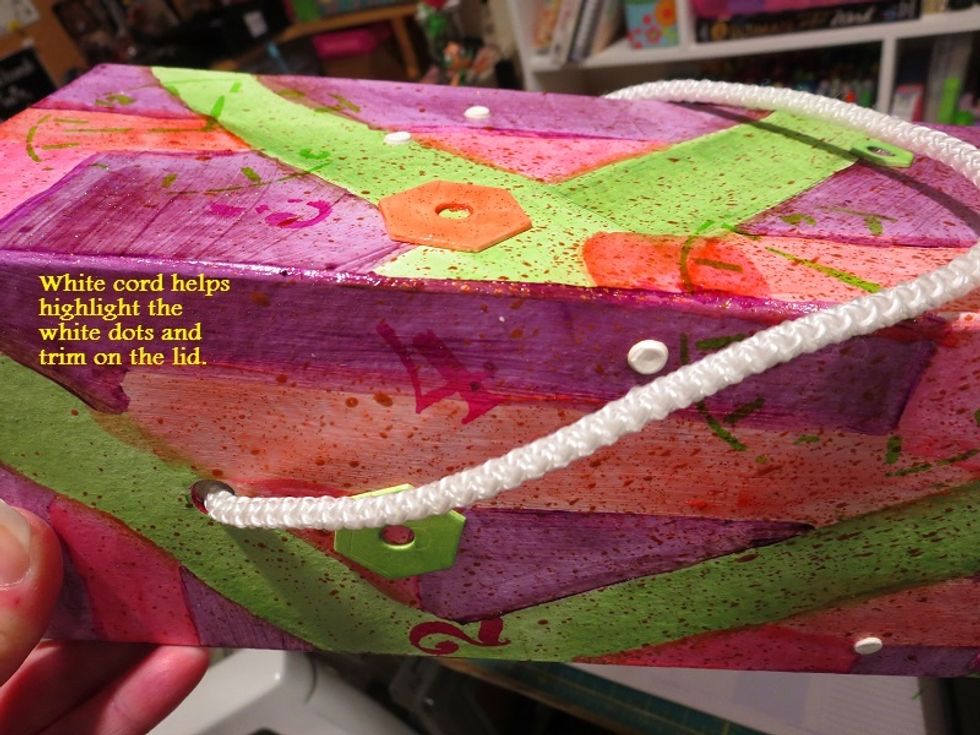 I used a cord from a store bought gift bag.