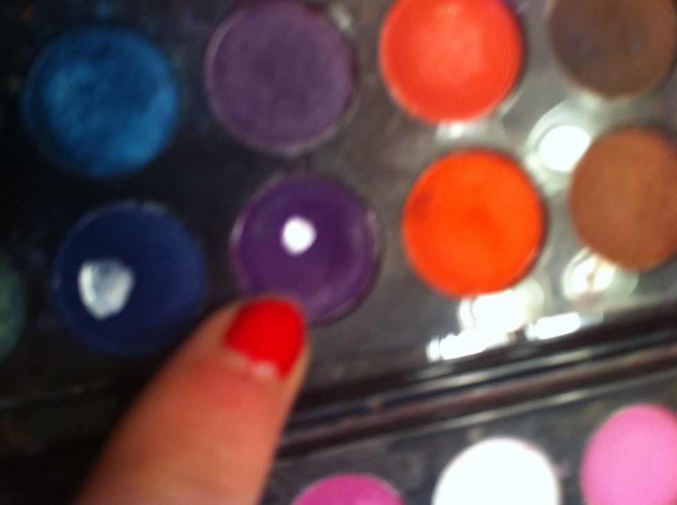 I used a dark purple...