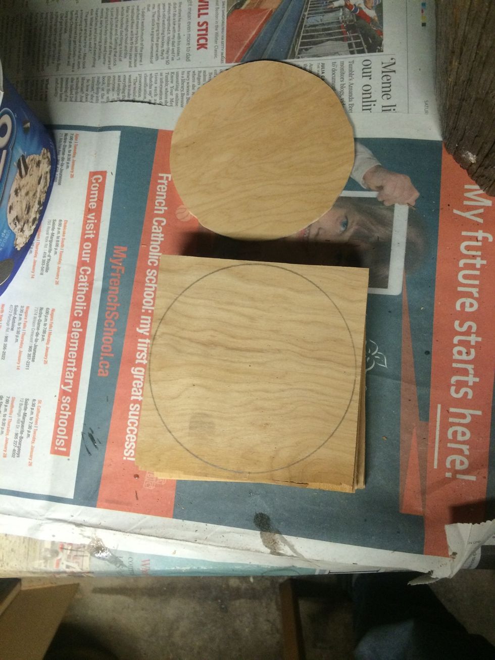 I used a jigsaw and cutout a few at a time.