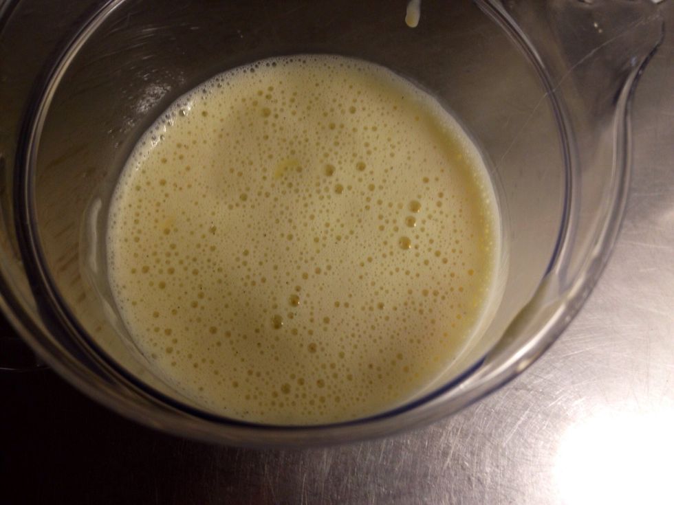 I used a jug because it was the only thing that could fit in the fridge. However, let it cool in room temperature for a while first. Then keep it in the fridge for 12 hours or as long as possible.