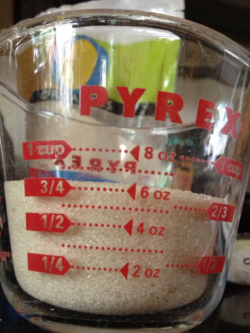 I used a Pyrex measuring cup for both.