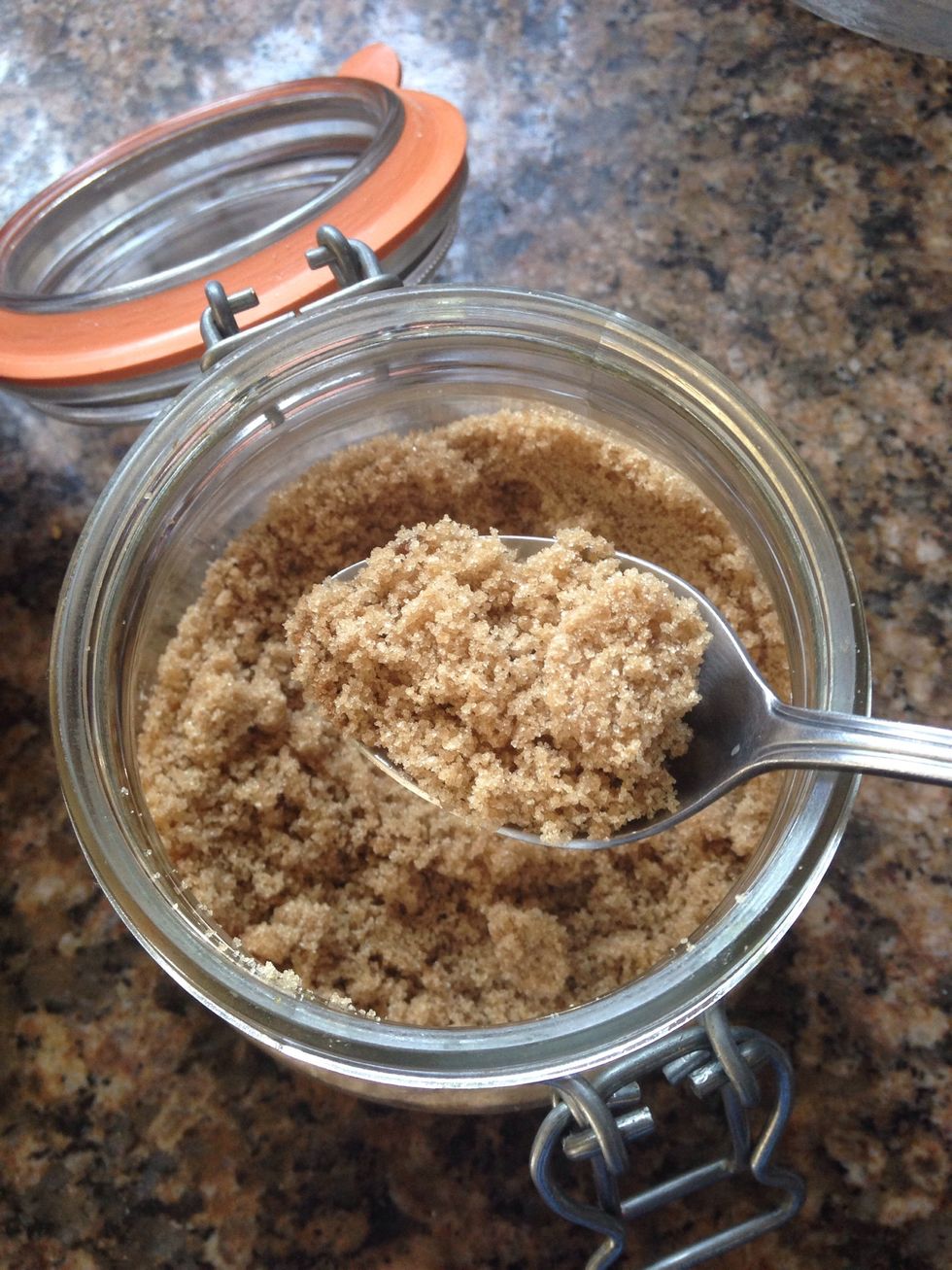 I used about two heaping tablespoons of brown sugar. But you can always adjust this to your preference.