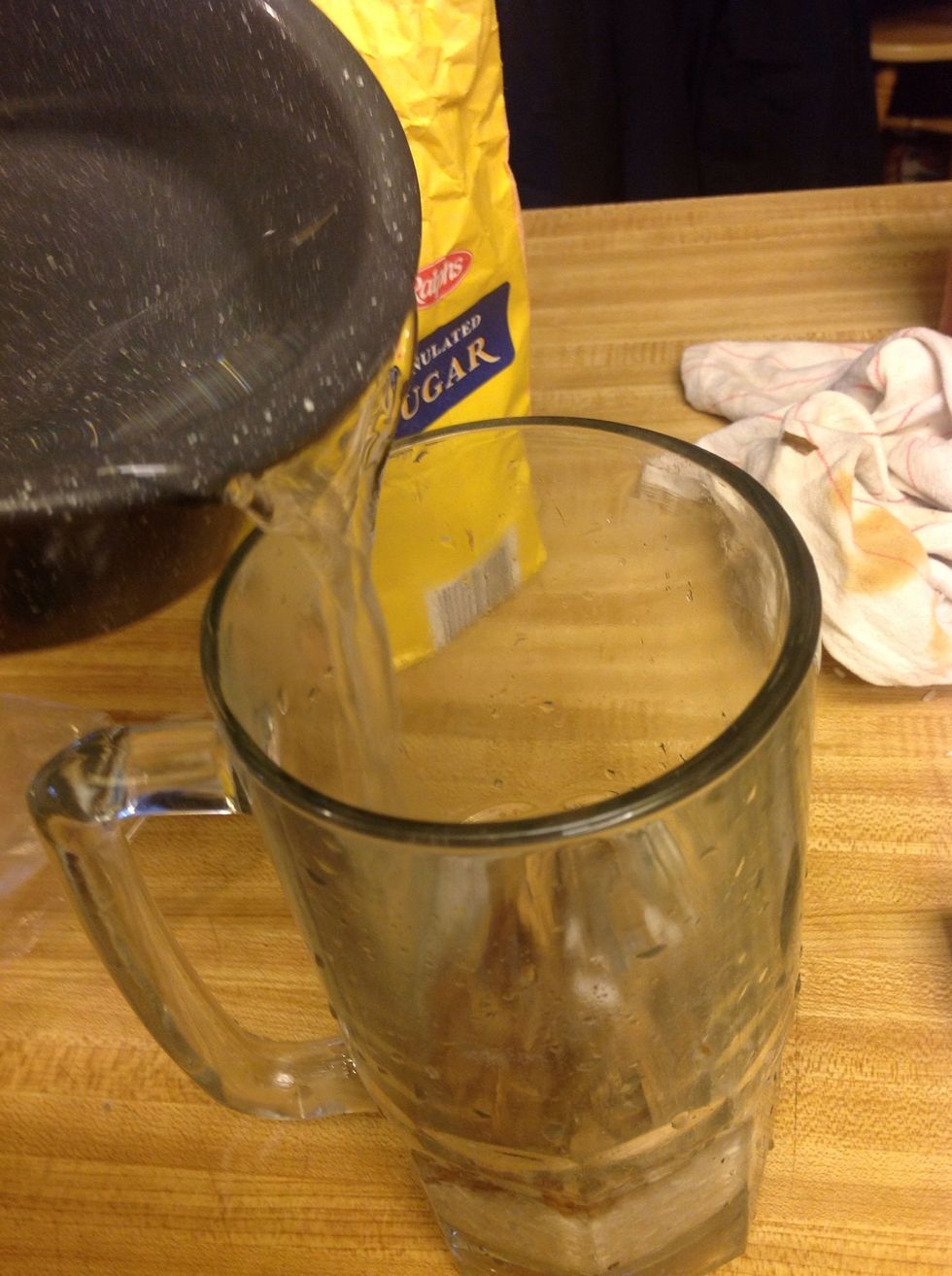 I used an oversized stein for my vessel.
