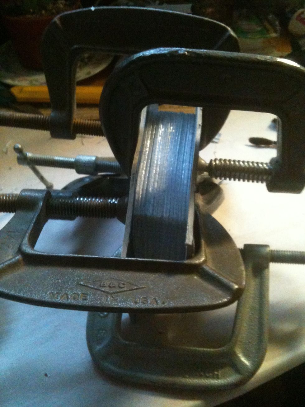 I used clamps to be sure everything dried straight.