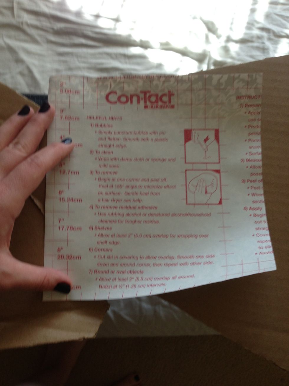 I used contact paper to cover the inside lip of the pocket. The piece only needs to be as wide as the edge of the larger pentagon.